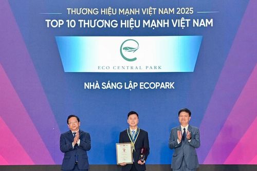 Nhà sáng lập Ecopark là thương hiệu mạnh Việt Nam 2025