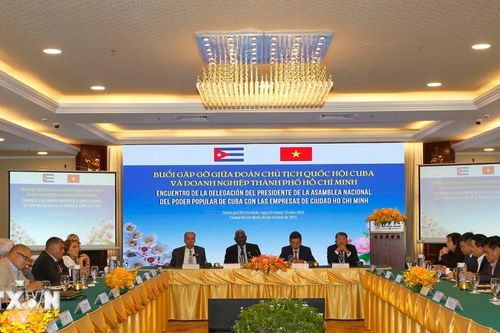 Chủ tịch Quốc hội Cuba gặp gỡ doanh nghiệp Thành phố Hồ Chí Minh