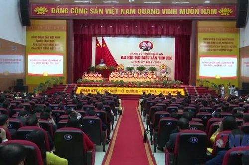 Bế mạc Đại hội Đảng bộ tỉnh Nghệ An lần thứ XX