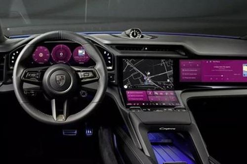 Nội thất Porsche Cayenne Electric đậm chất 'tương lai' với màn hình cong siêu lớn