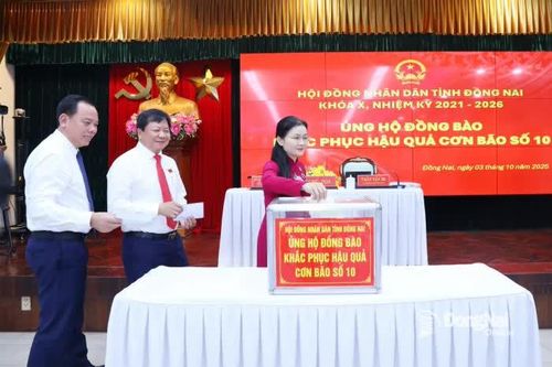 HĐND tỉnh Đồng Nai phát động ủng hộ đồng bào khắc phục hậu quả cơn bão số 10