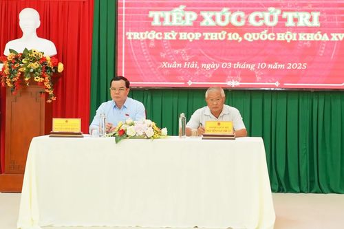 Đại biểu Quốc hội tỉnh Khánh Hòa tiếp xúc cử tri xã Xuân Hải