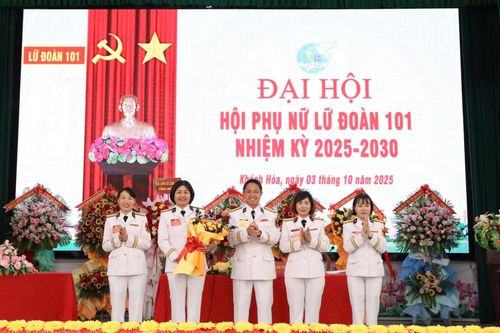 Đại hội Hội Phụ nữ Lữ đoàn 101 nhiệm kỳ 2025 - 2030