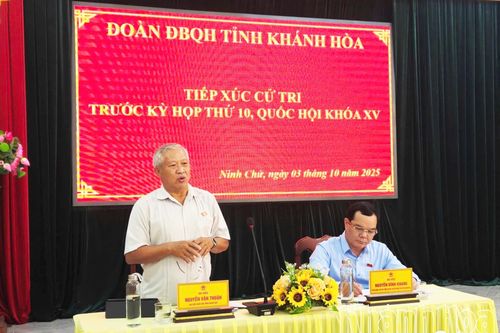 Đại biểu Quốc hội tỉnh Khánh Hòa tiếp xúc cử tri phường Ninh Chử