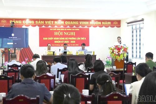 Hội nghị Ban Chấp hành Đảng bộ phường Cam Đường lần thứ 8, khóa I, nhiệm kỳ 2025 – 2030
