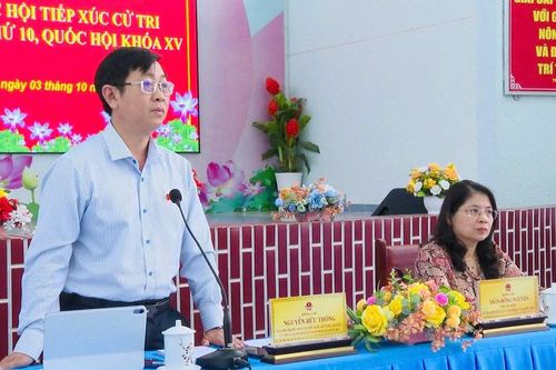 Đoàn đại biểu Quốc hội tỉnh tiếp xúc cử tri xã Bắc Bình