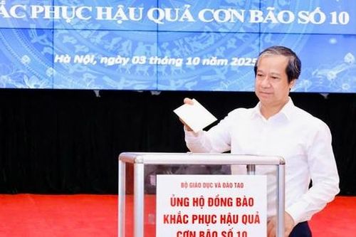 Hơn 3,6 tỷ đồng từ ngành Giáo dục gửi đến đồng bào vùng bão