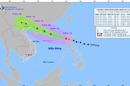 Bão Matmo đi vào Biển Đông trở thành cơn bão số 11
