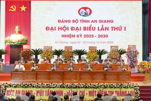 Khai mạc Đại hội Đảng bộ tỉnh An Giang lần thứ I, nhiệm kỳ 2025 - 2030