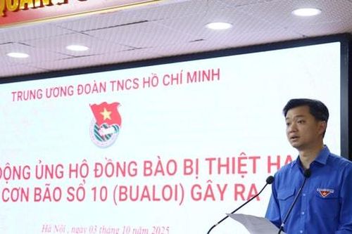 Trung ương Đoàn phát động ủng hộ đồng bào bị thiệt hại do bão số 10