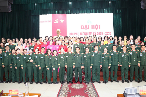 Đại hội Hội Phụ nữ Trường mầm non 59 Cục Hậu cần, Bộ Tổng Tham mưu thành công tốt đẹp