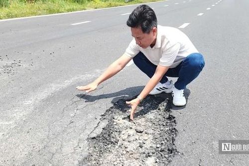 Cận cảnh tuyến đường hơn 340 tỷ đồng mới thảm nhựa đã hư hỏng ở Đồng Nai