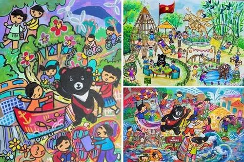 Hơn 500 bài dự thi vẽ tranh 'Sân chơi xanh cho tương lai em'