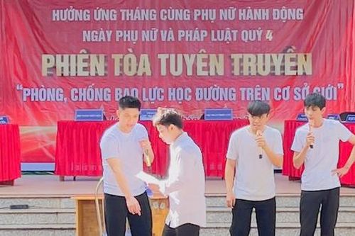 Phiên tòa tuyên truyền giúp trẻ em hiểu về Phòng chống bạo lực học đường lồng ghép Bình đẳng giới