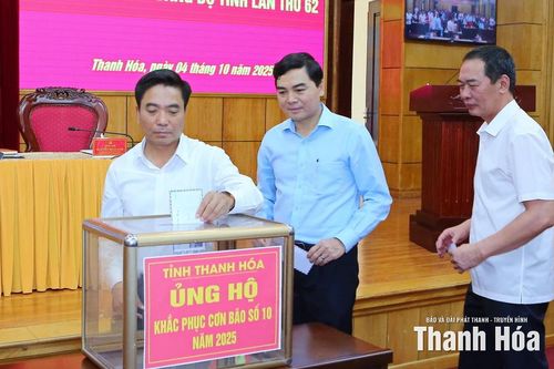 Tỉnh Thanh Hóa phát động quyên góp, ủng hộ đồng bào bị thiệt hại do bão số 10