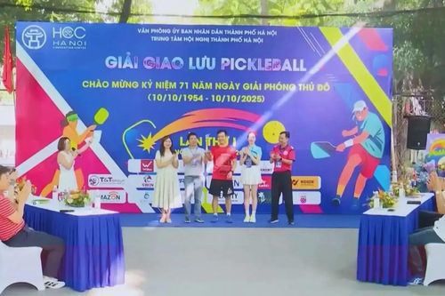 Kết thúc Giải pickleball kỷ niệm 71 năm Giải phóng Thủ đô