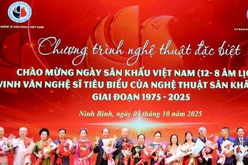 Tôn vinh hơn 200 văn nghệ sĩ sân khấu Việt Nam tiêu biểu giai đoạn 1975-2025