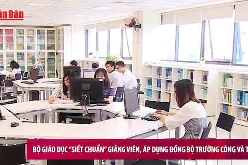 Bộ Giáo dục 'siết chuẩn' giảng viên, áp dụng đồng bộ trường công và tư