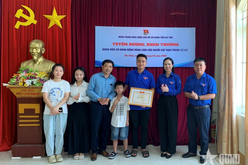 Hà Tĩnh: Thanh niên dũng cảm cứu bé trai 7 tuổi được nhận bằng khen