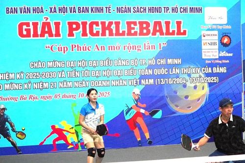 Giải Pickleball gây quỹ ủng hộ đồng bào bị thiệt hại do bão số 10