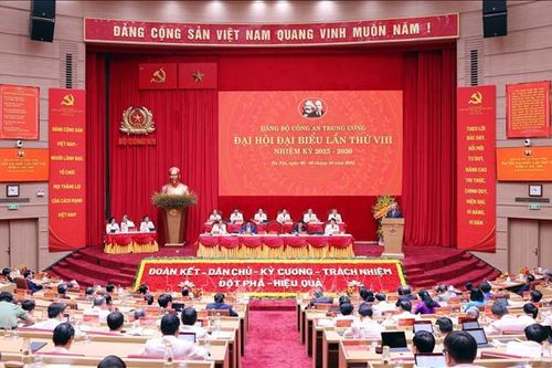 Bế mạc Đại hội đại biểu Đảng bộ Công an Trung ương lần thứ VIII, nhiệm kỳ 2025 - 2030