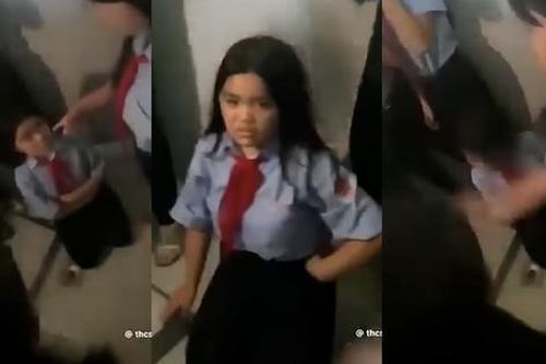 Nói xấu bạn, nữ sinh lớp 8 phải quỳ gối, bị tát trong nhà vệ sinh trường