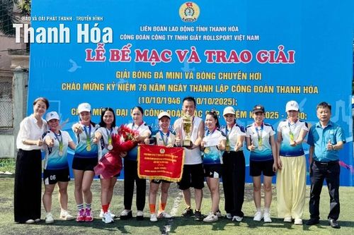 Bế mạc và trao giải thể thao trong công nhân lao động Công ty TNHH Giầy Rollsport Việt Nam