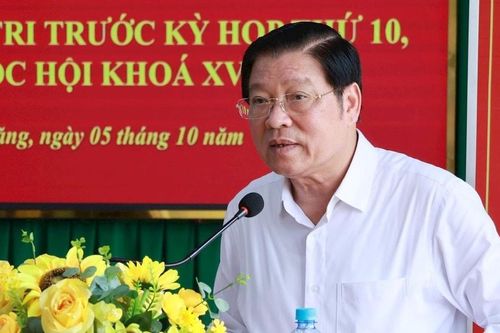 Trưởng Ban Nội chính Trung ương Phan Đình Trạc tiếp xúc cử tri tại Lâm Đồng