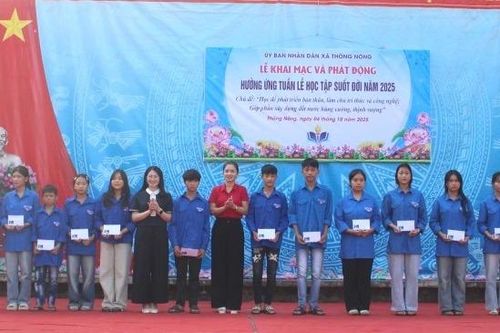 Xã Thông Nông phát động tuần lễ học tập suốt đời năm 2025