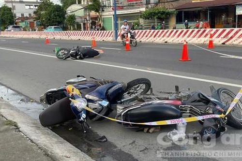 Hai vụ va chạm giao thông xảy ra cùng một vị trí, một người tử vong