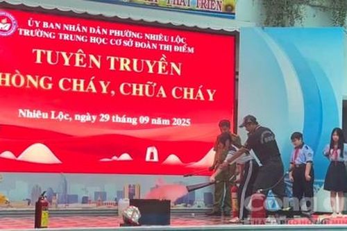 Nâng cao ý thức PCCC khu dân cư, cơ sở tôn giáo, trường học tại phường Nhiêu Lộc