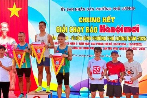 Phường Phú Lương: Gần 200 vận động viên tham gia Giải chạy Báo Hànôịmới lần thứ 50