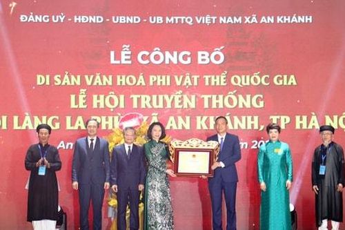 Lễ hội truyền thống - Hội làng La Phù được công nhận Di sản văn hóa phi vật thể quốc gia