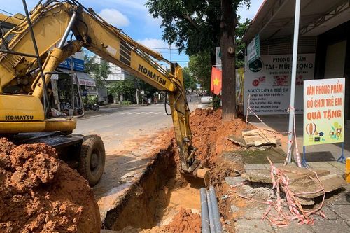 Quảng Ngãi: Vị trí cống sai thiết kế được đào lên làm lại sau phản ánh của Báo Văn Hóa