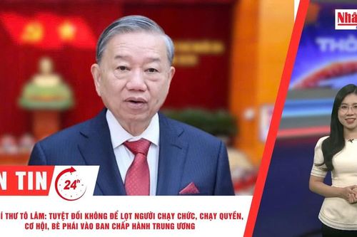 Thời sự 24h ngày 6/10/2025: Tổng Bí thư Tô Lâm: Tuyệt đối không để lọt người chạy chức, chạy quyền, cơ hội, bè phái vào Ban Chấp hành Trung ương