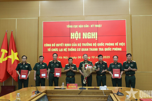 Tổ chức lại hệ thống cơ quan Thanh tra quốc phòng trong Tổng cục Hậu cần - Kỹ thuật