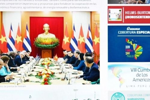 Truyền thông Cuba đề cao cơ chế hợp tác liên nghị viện với Việt Nam