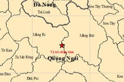 Đà Nẵng, Gia Lai rung lắc vì động đất mạnh 4,9 độ tại Quảng Ngãi