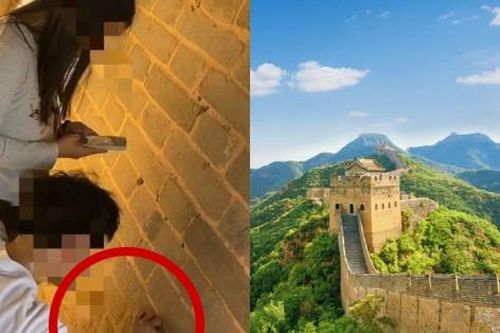 Khắc tên, vẽ trái tim lên Vạn Lý Trường Thành, đôi trẻ nhận kết đắng