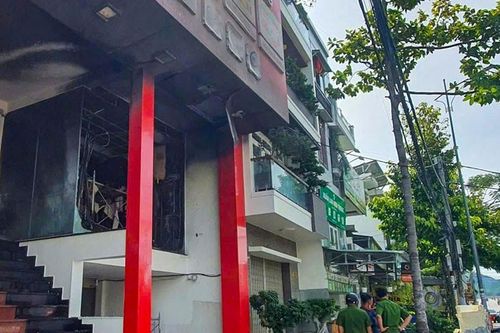 Cháy cửa hàng yến sào ở Nha Trang