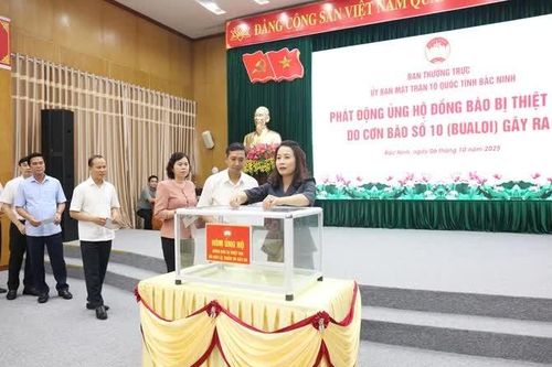 Bắc Ninh phát động ủng hộ đồng bào bị thiệt hại do bão số 10