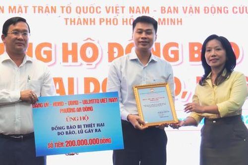 TPHCM: Tiếp nhận hơn 35,6 tỷ đồng ủng hộ đồng bào bị thiệt hại do bão số 10