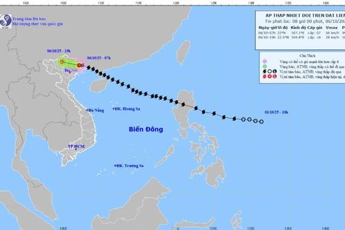 Bão số 11 suy yếu thành áp thấp nhiệt đới, khu vực Thanh Hóa mưa vừa, mưa to