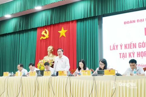 Đoàn đại biểu Quốc hội tỉnh Đồng Nai lấy ý kiến đóng góp 2 dự án luật