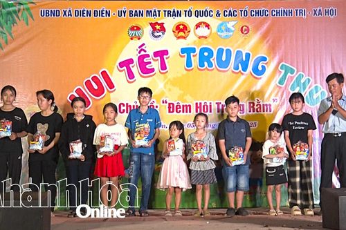 Tặng 200 suất quà Trung thu cho thiếu nhi xã Diên Điền