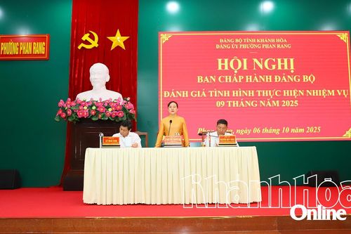Đảng bộ phường Phan Rang quyết tâm hoàn thành thắng lợi nhiệm vụ 3 tháng cuối năm