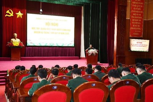 Đảng ủy Quân sự tỉnh: Hội nghị học tập, quán triệt nghị quyết lãnh đạo thực hiện nhiệm vụ trọng tâm quý IV