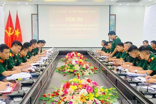 Cục Tác chiến Bộ Tổng Tham mưu kiểm tra công tác quản lý, sử dụng đất quốc phòng tại Bộ Chỉ huy Quân sự tỉnh
