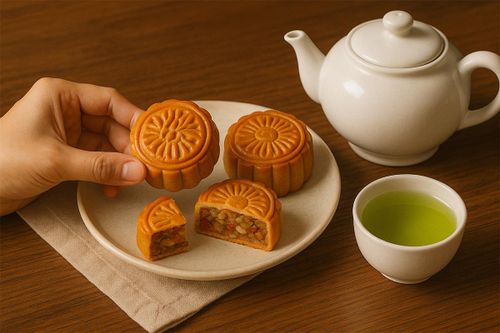 Lợi ích của việc uống trà khi ăn bánh trung thu