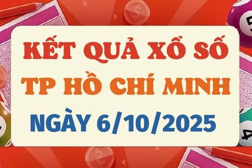 Trực tiếp kết quả xổ số TP.HCM hôm nay 6/10/2025 - XSHCM 6/10